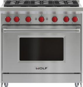 Wolf GR366 Freestanding Gas Range Stainless Steel