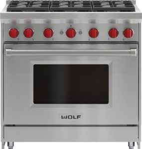 Wolf GR366 Freestanding Gas Range Stainless Steel