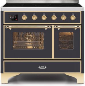 Ilve Majestic II UMDI10NS3MGG Freestanding Electric Range Graphite, UMDI10NS3MGG