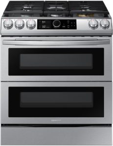 Samsung NX60T8751SS Slide-In Gas Range Stainless Steel.