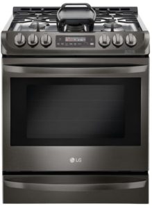 LG LSG4513BD Slide-In Gas Range Black Stainless Steel