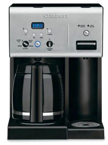 Cuisinart Coffee Plus Black 12 Cup Programmable Coffeemaker Plus Hot Water System - CHW12P1