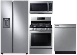 Samsung 22 Cu. Ft. Side-By-Side Refrigerator With Gas Range Package