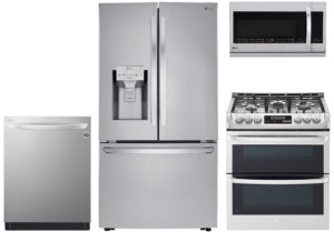 LG 24 Cu. Ft. French Door Refrigerator With Gas Range Package