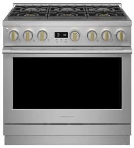 Monogram 36 Stainless Steel Natural Gas Professional Range With 6 Burners ZGP366NTSS