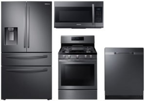 Samsung 28 Cu. Ft. 4-Door French Door Refrigerator & Gas Range Package