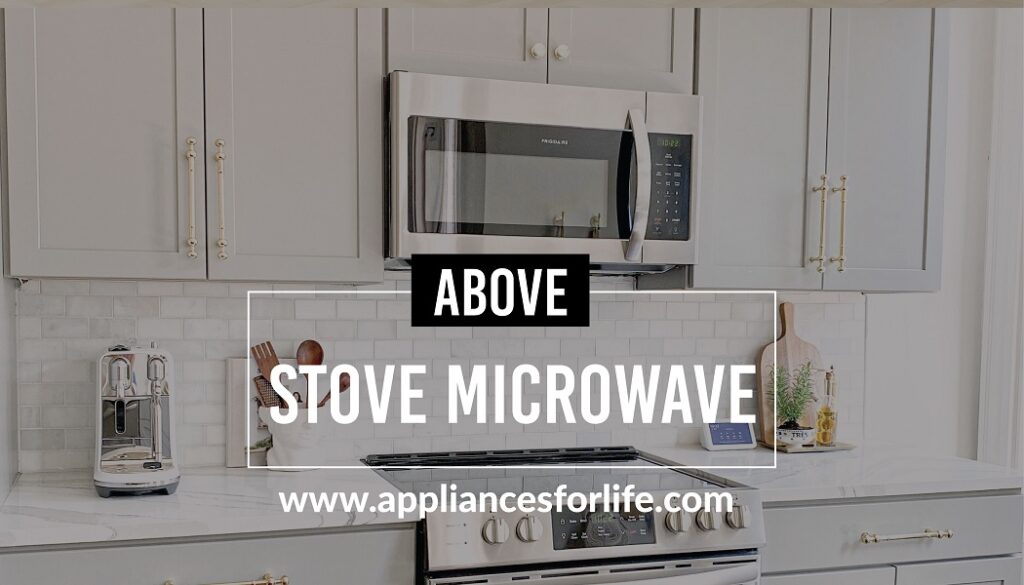 Above stove microwave