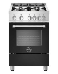 Bertazzoni 24 Master Series Matte Black Gas Range - MAST244GASNEE