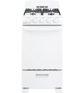 GE Hotpoint 20 White Front-Control Freestanding Gas Range With Sealed Burners - RGAS200DMWW