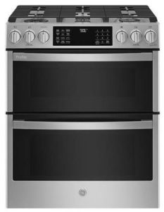 GE Profile 30 Fingerprint Resistant Stainless Steel Slide-In Double Oven Gas Range - PGS960YPFS