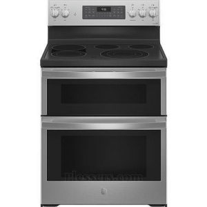 GE Profile 30 Smart Fingerprint Resistant Stainless Steel Double Oven Electric Range - PB965YPFS