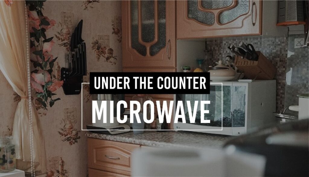Under the counter microwave
