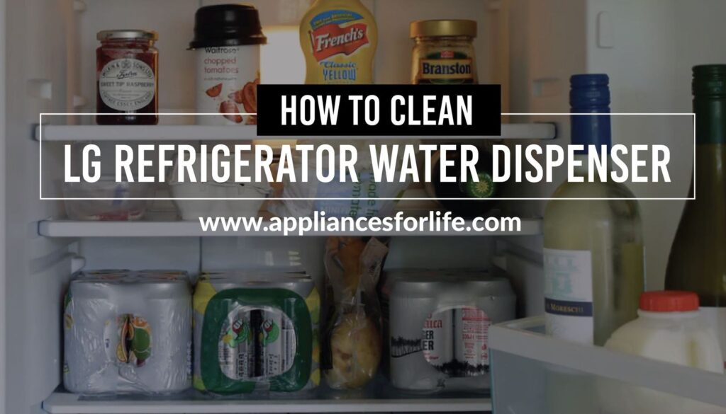How to clean LG refrigerator water dispenser