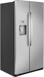 GE 21.8 Cu. Ft. Fingerprint Resistant Stainless Steel Counter-Depth Side-By-Side Refrigerator - GZS22IYNFS