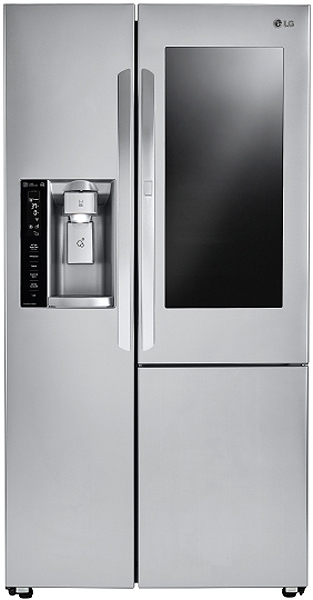 LG 26 Cu. Ft. Stainless Steel Smart Wi-Fi Enabled Side-By-Side Refrigerator With InstaView Door-In-Door