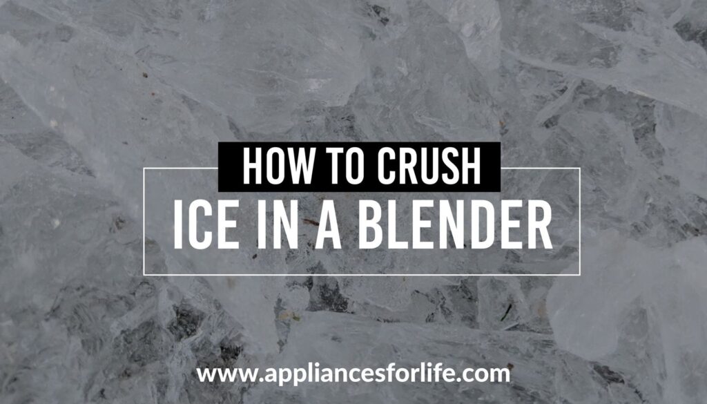 How to crush ice in a blender