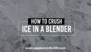 How to crush ice in a blender