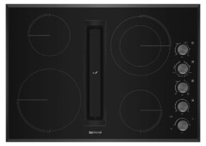 JennAir 30 inch Black Floating Glass JX3 Electric Downdraft Cooktop - JED3430GB