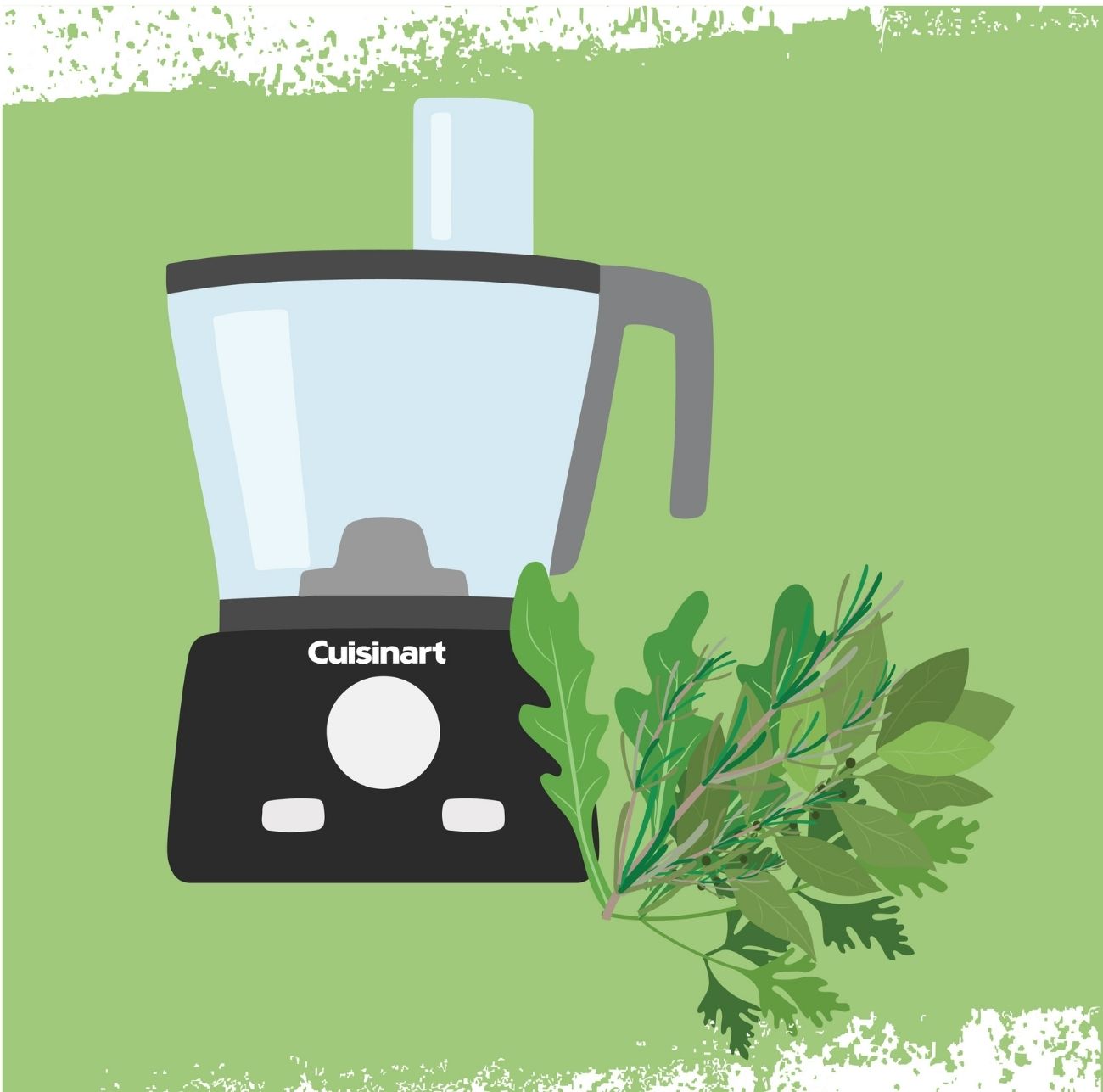 Process the right amount of herbs at a time to get the best finish