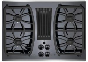 GE Profile 30 inch Stainless Steel Built-In Gas Downdraft Cooktop - PGP9830SJSS