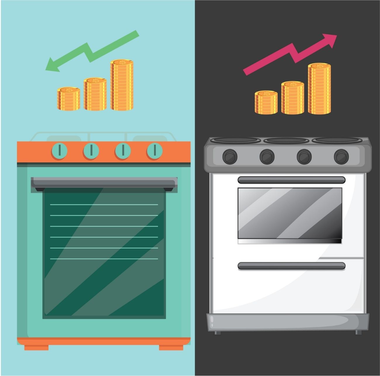 Gas stoves vs Electric stoves Price