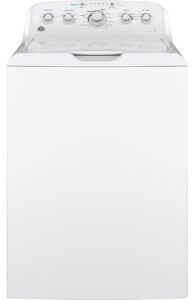 GE GTW465ASNWW White Top Load Washer with Stainless Steel Basket