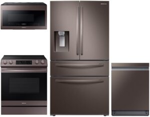 Samsung 1050145 4-piece Tuscan Stainless Steel Kitchen Appliances Package