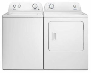 Amana NTW45156FW 28-inch washer with NED4655EW 29-inch Electric Dryer Laundry Pair