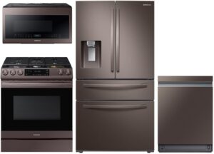 Samsung 1223014 4-piece Tuscan Stainless Steel Kitchen Appliances Package
