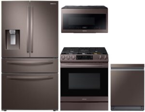Samsung 1100911 4-piece Tuscan Stainless Steel Kitchen Appliances Package