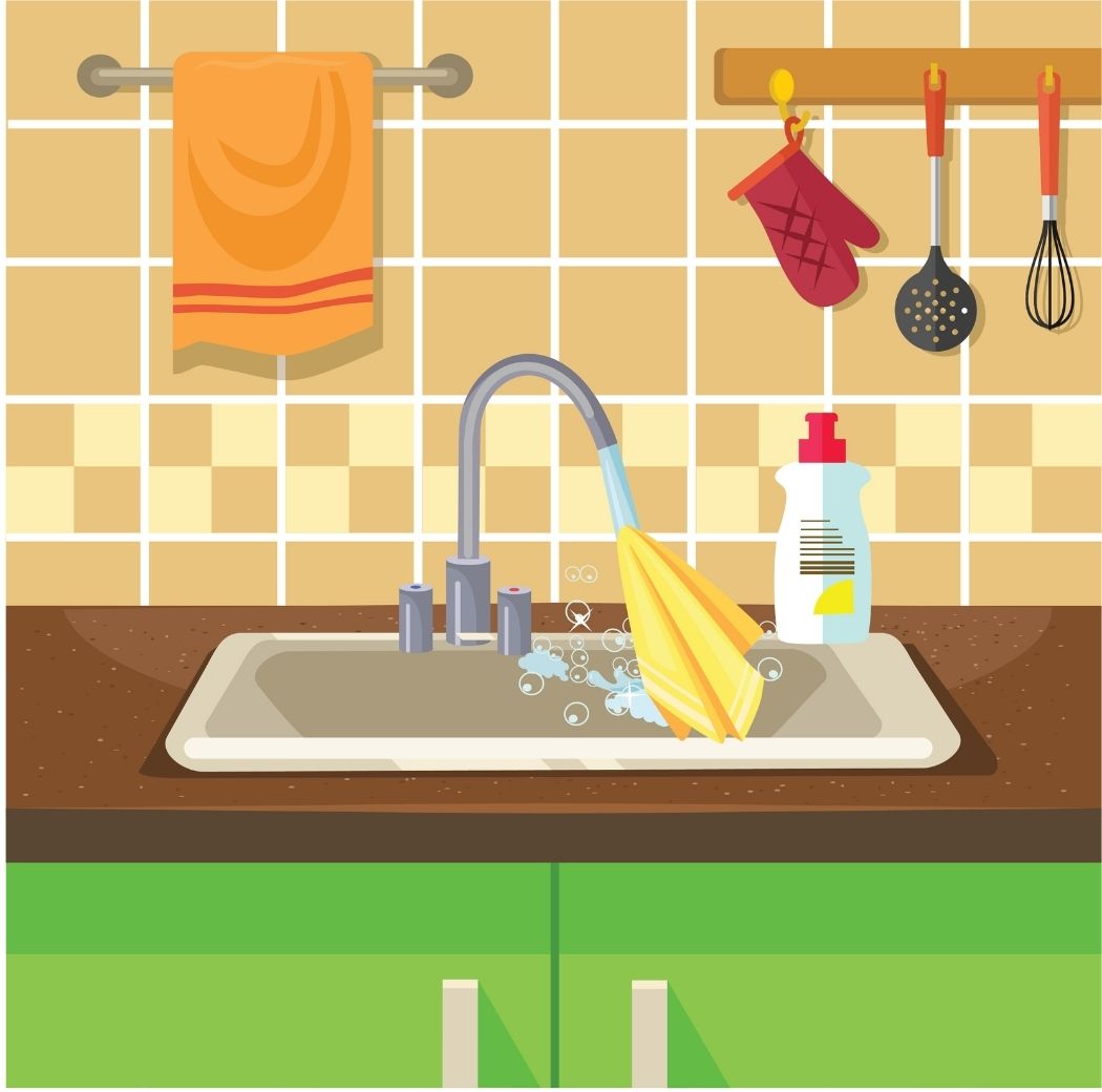 Rinse the microfiber cloth in clean water before using it to dry the affected stainless steel surface