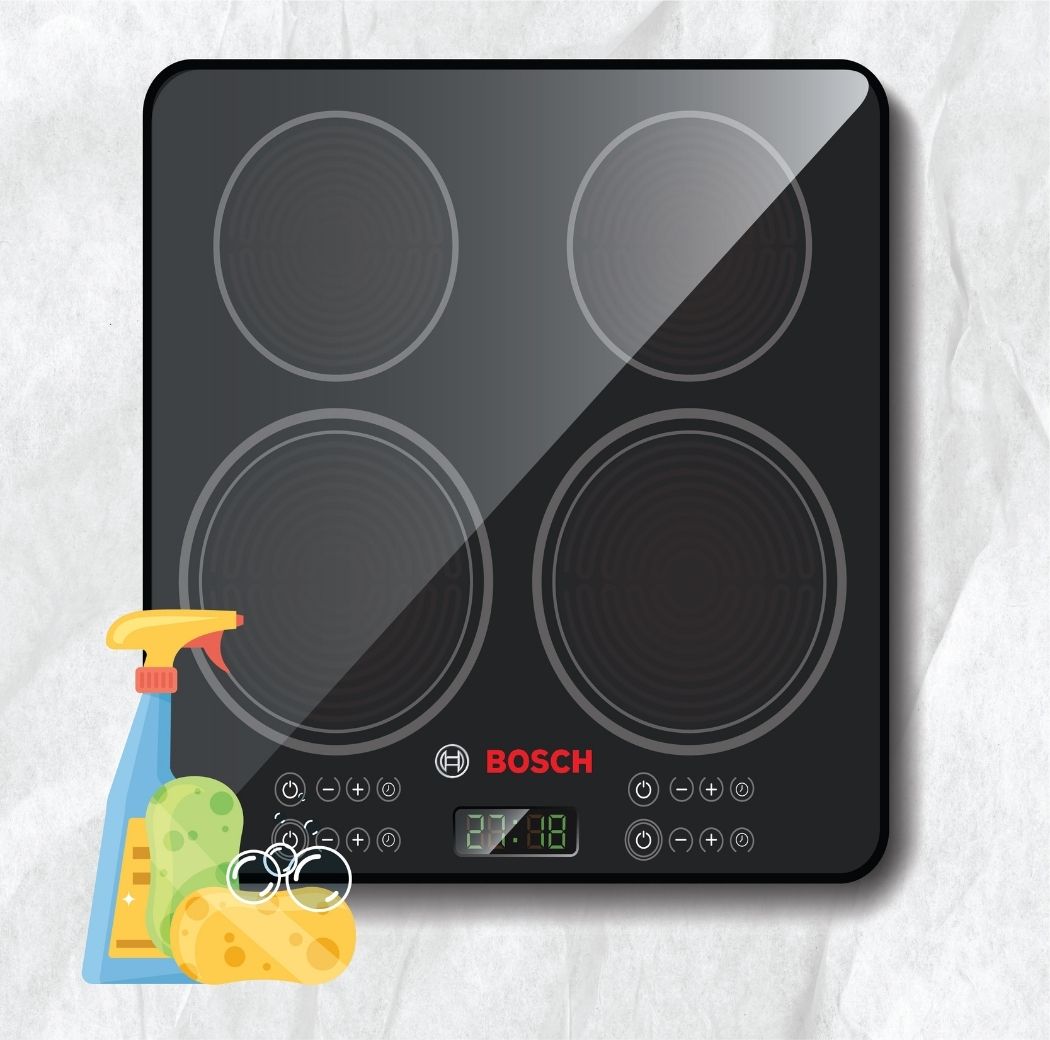 induction cooktop IS EASY TO CLEAN