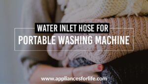 Water inlet hose for portable washing machine