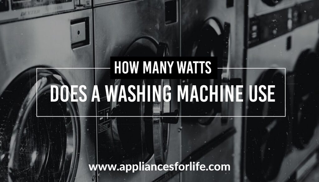 How many watts does a washing machine use