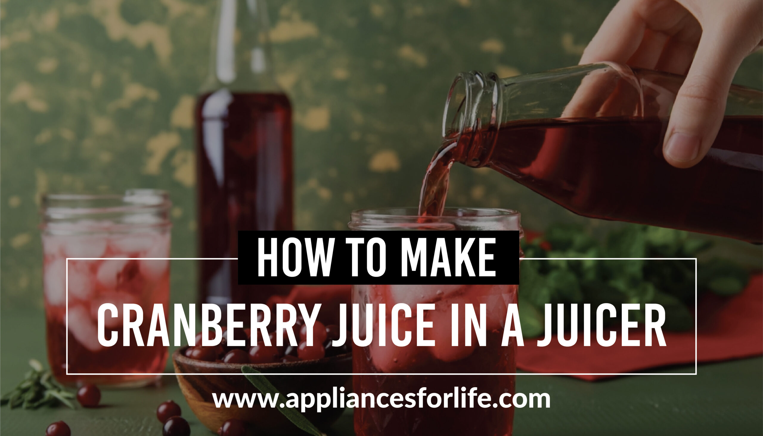 How To Make Cranberry Juice In A Juicer Appliances For Life