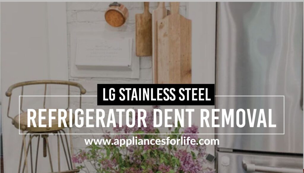 LG Stainless Steel Refrigerator Dent Removal