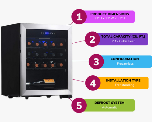 NewAir Wine Cooler and Refrigerator